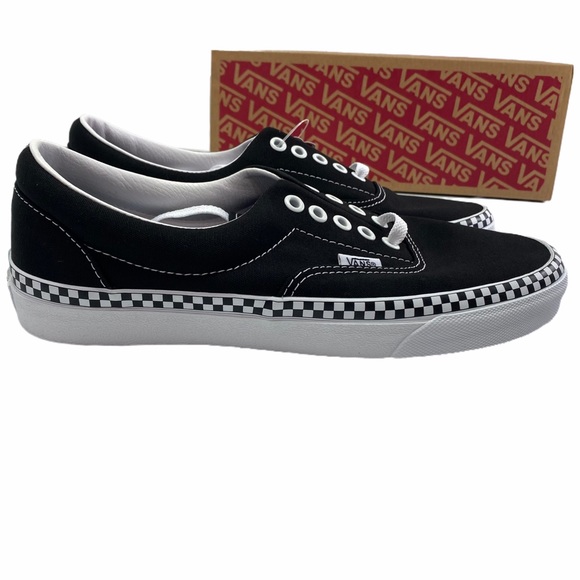 NWT Vans Check Foxing Black White Sz 9 - Picture 3 of 6